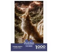 Renard Mythique Puzzles 1000 Pièces Jeu De Défi Jouet Adultes Et Plus De 12 Ans Jeu De Puzzle Défi Éducatif Stimulation Cérébrale Cadeau Décoration Maison 38x26cm/1000pcs