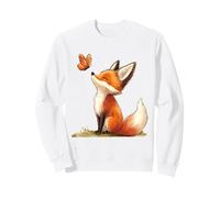 Renard Papillon Animal De La Forêt Sweatshirt