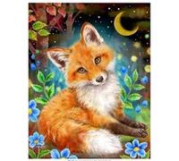 Renard Peinture de Diamant 5D DIY FONGWAN Broderie Décoration Murale-30 * 40 Cm multicolore G