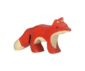Renard Petit 11cm en bois Figurine en bois Animaux de la Forêt