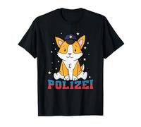 Renard Policier avec Casquette de Police T-Shirt