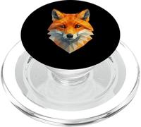 Renard Polygonal géométrique Bas Poly Animal Faune Sauvage PopSockets PopGrip pour MagSafe