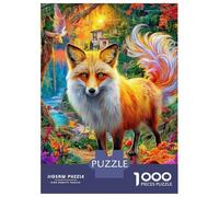 Renard Puzzle 1000 Piece pour Adultes, Puzzle Difficile Jeu D'adresse pour Toute La Famille 70x50cm/1000pcs