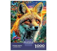 Renard Puzzle 1000 Pièces Difficile Puzzles pour Adults DIY Jigsaw Puzzle Casse-tête De Jeu Familial Jouets De Défi 52x38cm/1000pcs
