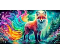Renard Puzzle 1000 pièces pour Adultes - Activité Familiale DéFi éduchatiF & Détente 38x52/1000pcs