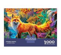 Renard Puzzle 1000 Pièces, Puzzles Difficiles, Adaptés Aux Adultes Et Aux Enfants, Jeu De Défi Intellectuel 70x50cm/1000pcs