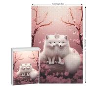 Renard Puzzle Enfants 1000pcs, Puzzles en Bois- Kit Bricolage Relax Jeux pour Adolescents Et Adultes Cadeaux 78×53cm