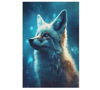 Renard Puzzles Adulte - Puzzle en Bois 1000 Pièces - Challenge - Adultes Et Enfants Dès 12 Ans （78×53cm）