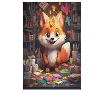 Renard Puzzles De 1000 Pièces pour Adultes Et Enfants Puzzle Impossible Jouets en Bois Jeu Stimulant 78×53cm