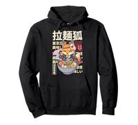 Renard Ramen Kawaii Esthétique Masque Kitsune Sweat à Capuche