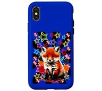 Renard rétro des années 80 pour femme, enfant, fille, garçon et enfant des années 60 Coque pour iPhone X/XS