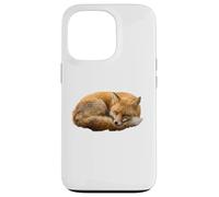 Renard Roux endormi Vulpes Forêt Woodland Wildlife Coque pour iPhone 13 Pro