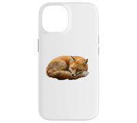 Renard Roux endormi Vulpes Forêt Woodland Wildlife Coque pour iPhone 14