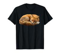 Renard Roux endormi Vulpes Forêt Woodland Wildlife T-Shirt