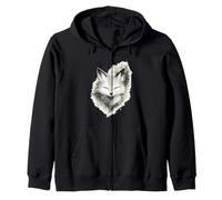 Renard Sumi-e Minimaliste - Esprit Zen & Éveil Sweat à Capuche