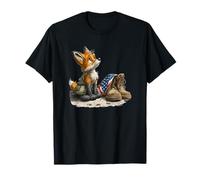 Renard tragique avec Look Champ de Bataille T-Shirt