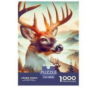 Renard Vintage Puzzle 1000 Pieces Cadeau Unique Jeu Éducatif Challenge Toy À De Qualité Supérieure Peinture Art pour Adultes Et Enfants 38x26cm/1000pcs