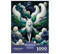 Renards colorés Puzzle 1000 Pièces Cadeau Unique Jeu Éduchatif Challenge Toy À De Qualité Supérieure Peinture Art pour Adultes Et Enfants 70x50cm/1000pcs