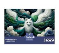 Renards colorésPuzzle De 1000 Pièces pour Adultes - Jeu D'Adresse Impossible Et Coloré pour Toute La Famille - Nine Tailed FoxDemon 38x26cm/1000pcs