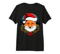 Renards de Noël/Père Noël Renard T-Shirt Haut de Gamme