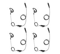 Renastar Oreillette en forme de G avec micro pour radios Motorola CLP1010e CLP1040e CLP1080e CLP1083e CLP446e (lot de 4)