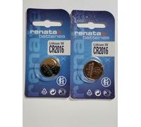 Renata 2 X Pile Bouton au Lithium CR2016 3V x1
