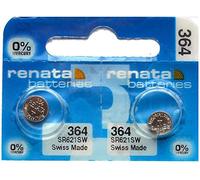 2x Renata Batterie Montre - Fabriqué En Suisse - Toutes Les Tailles - Argent Oxyde renata Batteries - 315,317,319,321,329,335,337,341,344,346,350,357,361,362,364,366,370,371,373,377,379,381,384,389,39