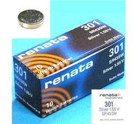 RENATA 301 LOT DE 10 PILES SILVER OXIDE 1,5V