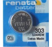 Renata 303 SR44SW Pile Bouton au Lithium fabriquée en Suisse
