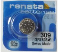 RENATA 309 LOT DE 1 PILE SILVER OXIDE 1,5V