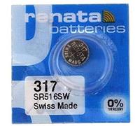 Renata 317 SR516SW piles pour montre Fabriqué en Suisse 1,55 V-Lot de 10