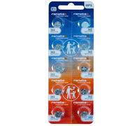 Renata 362 SR721SW Lot de 10 piles pour montre à l'oxyde d'argent 1,55 V