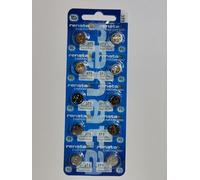 Renata 371 Batterie non rechargeables, montre, simple, portable, 40 mAh, Oxyde d'argent 1,55 V, SR69, à Sommet Plat, 10 pack, 10