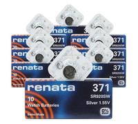 renata 371 SR920SW 8PACK X 10PCS=80 Silver 1.55V Watch battery Made in swiss