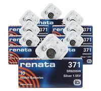 Renata 371 SR920SW Lot de 8 x 10 = 80 Argent 1,55 V pour montre fabriqué en Suisse
