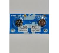 Renata 380 Lot de 2 piles boutons Oxyde d'argent 1,55 V 82 mAh