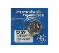 Renata 380X SR936W Lot de 1 pile bouton à l'oxyde d'argent 1,55 V avec technologie intelligente multi-drain, fabriquée en Suisse, sans mercure