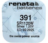 Renata 391 Pile à pièces à oxyde d'argent SR1120W