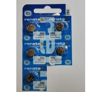 Renata #392 Lot de 5 piles à oxyde d'argent