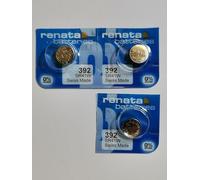 Renata 392 SR41W Lot de 3 piles pour montre Oxyde d'argent