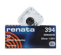 Renata 394 SR936SW Lot de 1 x (10) 1,55 V Argent pour Montre fabriqué en Suisse