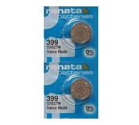 Renata 399 SR927W Lot de 2 piles de montre à l'oxyde d'argent 1,55 V