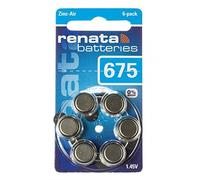 Renata 675 / ZA675 / PR44 Pile pour appareils auditifs 1.45V - 1x Blister