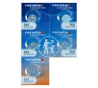 Renata Batteries Lot de 5 piles bouton 362 pour montre