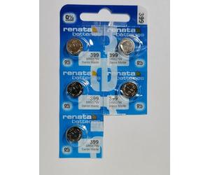 Renata Batteries Lot de 5 piles oxyde d'argent 399