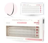 Renata Beauty Faux Cils Individuels Spiky Look - Extensions de Cils Pointus - 80 Cils Individuels de 11mm/12mm/13mm - Faux Cils Synthétiques - Technologie Bande Plate - Noir Mat