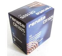 Renata CR1025 Batterie 30 mAh 3 V - 10 pièces