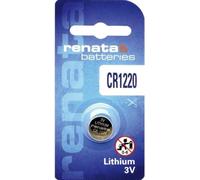 Renata CR1220 3V Lithium pièce cellule montre batterie DL1220, ECR1220, BR1220 (1 x CR 1220)