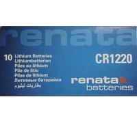 RENATA CR1220 LOT DE 10 PILES AU LITHIUM 3V