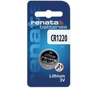 Renata CR1220 Lot de 2 piles 3V au lithium